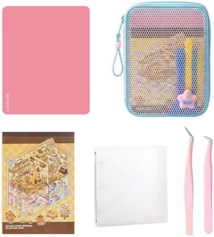 8-in-1 Sticker Storage & Organization Kit for Adults — 3D Scene Book, Storage Album, Mesh Bag, Double-Sided Mat, Tweezers & Tools, Scrapbook & Journal Set by WEINSYT