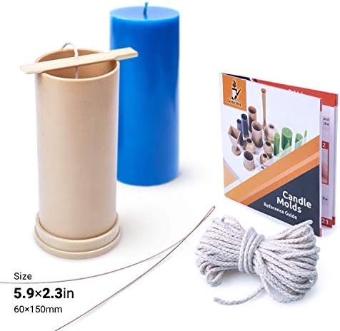 Candle Molds for Candle Making Cylinder Shaped - Height: 5.9 in, Width: 2.3 in - Wax Melt Molds for Crafts - Candle Wax Molds – Candle Making Supplies - Image 2