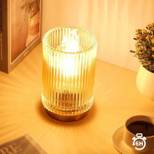Cordless Table Lamp with Timer, Bedside Lamps with LED Warm Light - Image 4