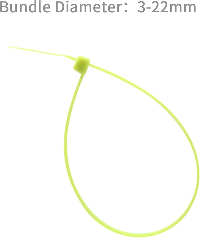 XINGO 1000 PCS 4 inch Cable Zip Ties, 18lbs Strength, Small Tie Wraps Self-Locking Nylon Zip Ties for Indoor and Outdoor Use (Apple Green)