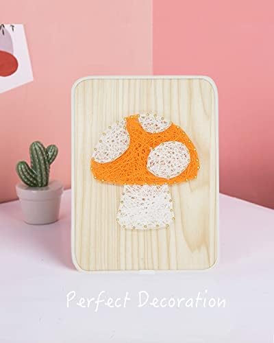 BAZIMA DIY String Art Kit for Beginner, DIY Mushroom Craft Kit,Unique Gift,Craft Kit for Holidays - Image 4