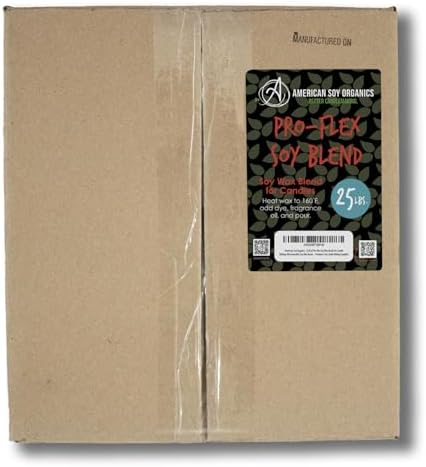 American Soy Organics Pro-Flex Soy Blend Wax Beads for Candles, 25 lbs by AmericanSoyOrganics