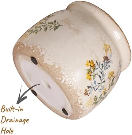 Xiaan Jiaju Ceramic Pots for Plants, Cottage Rustic Clay Flower Pots & Vase - Image 3