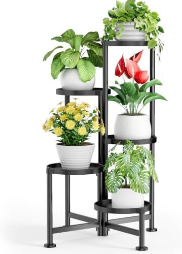 Kitsure Plant Stand Indoor & Outdoor - 5-Tier Plant Shelf with Deep Trays by Kitsure