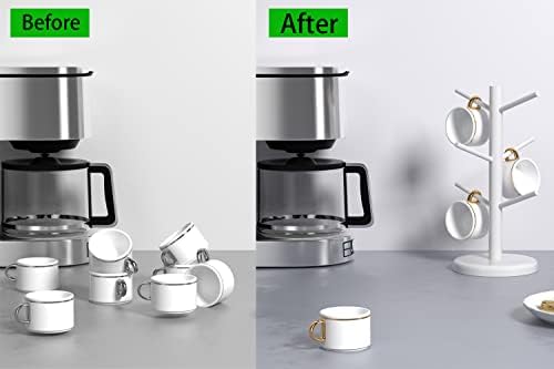 Dorhors Mug Holder Tree,Coffee Cup Holder,Mug Rack Stand Hook,Bar Organizer - Image 2