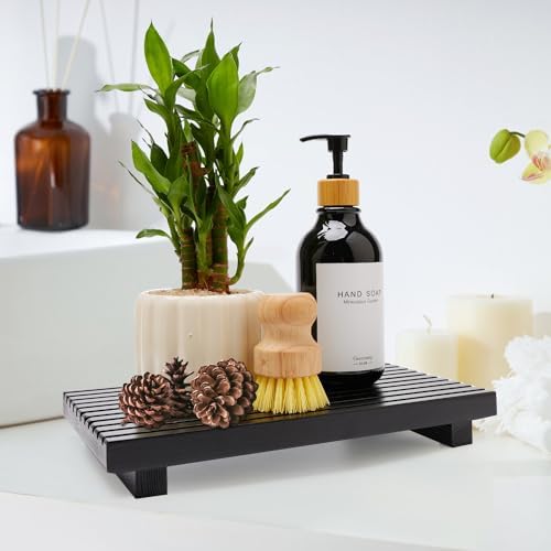 Wooden Display Risers Table Stand for Bathroom Tray Kitchen Counter Decor - Image 6