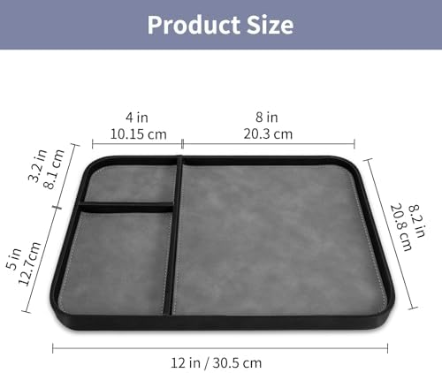 SITHON Valet Tray Trendy Organizer Multifunctional Nightstand Caddy Holder - Image 7