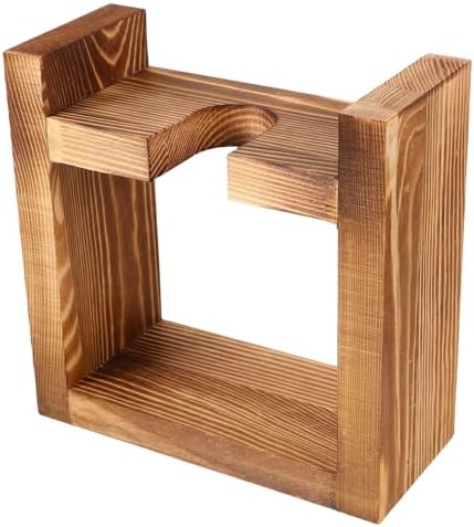 Heart Wooden Hydroponic Vase Stand for Desktop Flower Arrangements by Unknown