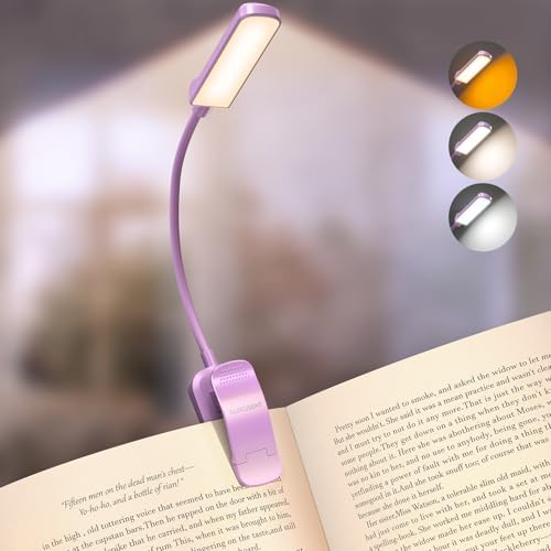 Glocusent 13 LED Book Lights for Reading at Night, Gifts for Book Lovers by GLOCUSENT