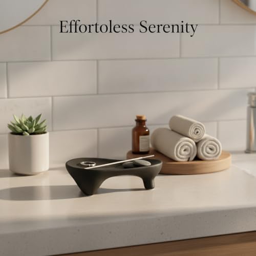 Multipurpose Geometric Ceramic Tray for Jewelry, Keys, and Decor – Versatile Catch-All Dish for Nightstand, Entryway, or Vanity (1 Piece) - Image 3