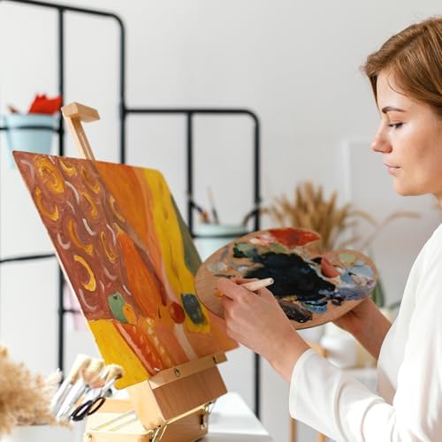 ESRICH 8x10 Canvas for Painting, 60 Pack Canvas Boards for Painting, Blank Canvases for Adult & Kids-Cotton Primed Painting Canvas Panels for Oil, Watercolor, Acrylic, Tempera. - Image 5