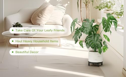Zhongma 2 Pack 8.7" Low Plant Stand, Fully Assembled Heavy Duty Pot Riser - Image 5