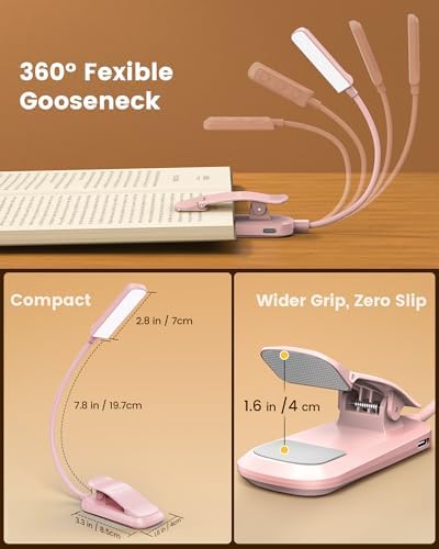 Glocusent 13 LED Book Lights for Reading at Night, Gifts for Book Lovers - Image 6