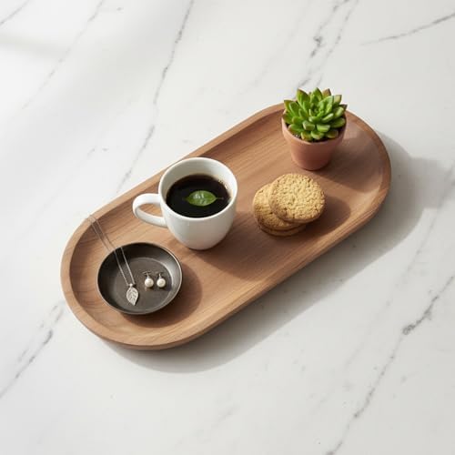 Wood Serving Platters and Trays of Natural Wood with Edge - Image 3