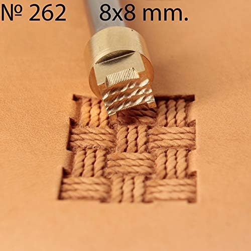 DandS ltd Leather Stamp Tool, Rope Knot, Professional Steel Craft Tool for Leatherworking, Embossing, Carving & Stamping Leather Projects, Belts Wallets & DIY Projects Compatible with Mallet #262