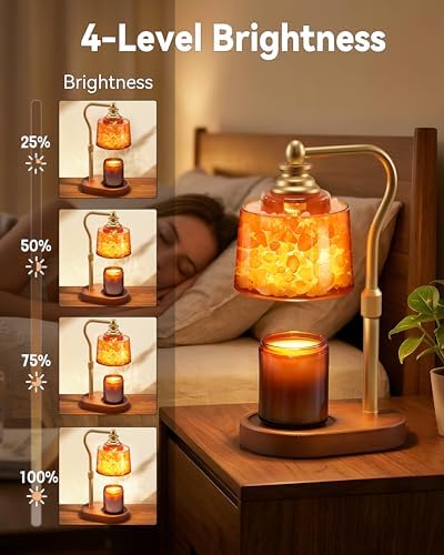 3-in-1 Candle Warmer Lamp with Himalayan Salt & Diffuser - Image 5