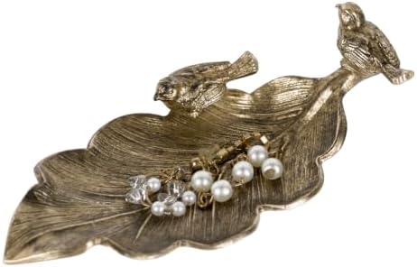 NIKKY HOME Jewelry Dish Tray, Vintage Jewelry Tray with Bird by NIKKYHOME