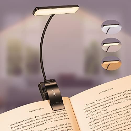 Gritin 19 LED Rechargeable Book Light for Reading in Bed by Gritin