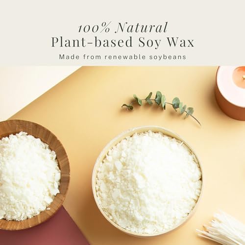 Hearth & Harbor Organic Candle Wax, Pure Soy Wax for Candle Making, 5 lbs - Image 3