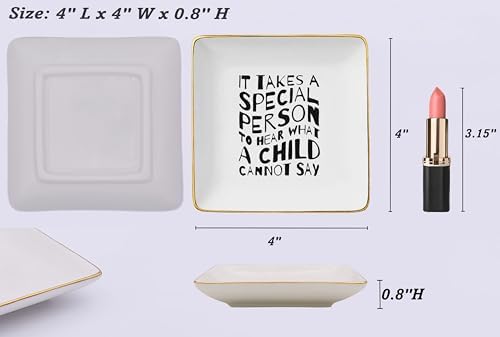 NZY It Takes A Special Person-Thank You Gift, Special Ed Teacher & Behavior Analyst Gift-Ceramic Jewelry Tray Trinket Holder Ring Dish - Image 5