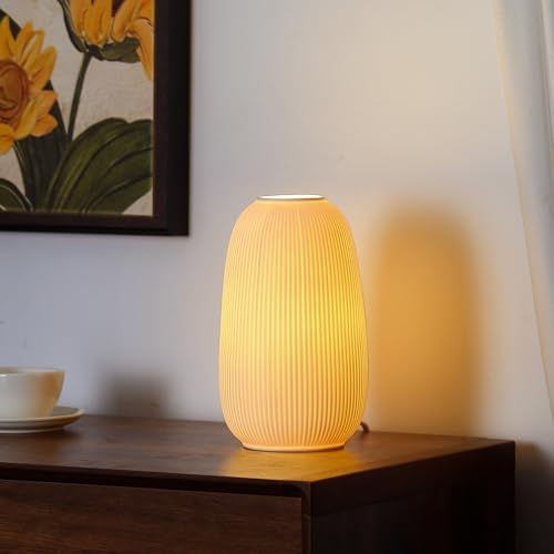 9.5" Decorative Ceramic Table Lamp Living Room,Bedroom,Corded,Bulb Included - Image 3