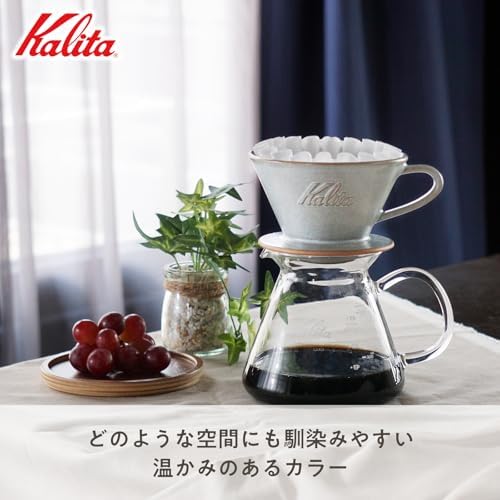 Carita Coffee Dripper Mino Ware High Heat Retention Pottery for 2 to 4 People, Sand Gray #02105 Wave Series, Made in Japan, Drip Equipment, For 2 People, For 4 Cups, Porcelain, Stylish, Outdoor - Image 3
