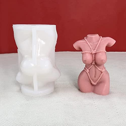 Candle Molds - Silicone Mold for Candles Making, DIY 3D Moulds for Soy Wax, Beeswax, Scented Candle, Valentine's Day Gifts (Body) by SlowlyTalk