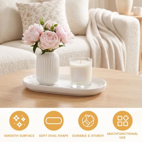 7.08 inch Ceramic Jewelry Tray Trinket Dish Plate Bowl Table Decor - Image 3