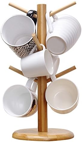 MyLifeUNIT Mug Holder Tree, Coffee Cup Holder with 6 Hooks (Yellow) by MyLifeUNIT