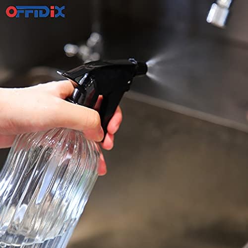 OFFIDIX Spray Bottle Glass Plant Mist Clear Watering Can for Inside 13.5oz - Image 6