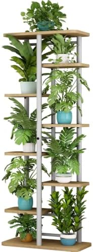 LINZINAR Plant Stand Indoor 4 Tier Metal Corner Tall Flower Shelf by LINZINAR