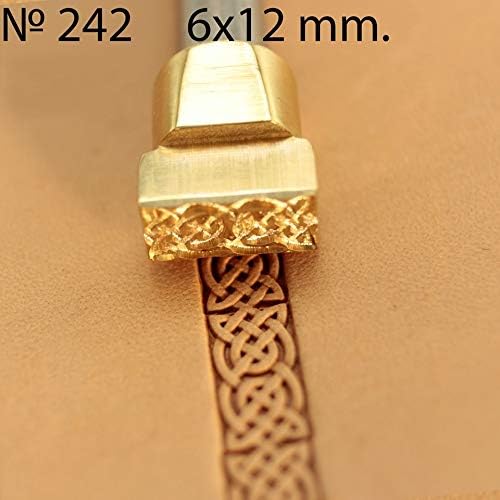 DandS ltd Leather Stamp Tool, Celtic, Professional Steel Craft Tool for Leatherworking, Embossing, Carving & Stamping Leather Projects, Belts Wallets & DIY Projects Compatible with Mallet #242