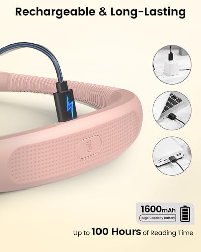 Glocusent Bendable Neck Light, 100 Hours Reading Light for Book Lover Gifts - Image 4