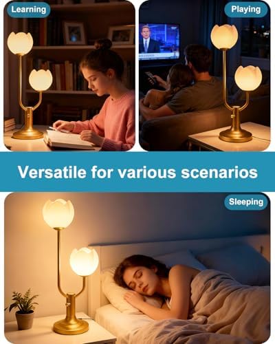 Lightdot Flower Table Lamp Dimmable Floral Modern Nightstand Lamp - Image 7