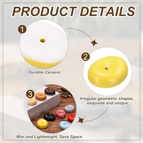 uxcell 4Pcs Ceramic Incense Holder Stick Incense Burner Holder Yellow - Image 3
