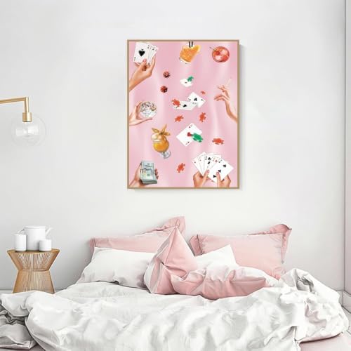 Pink Poker Diamond Art Kits for Adults Diamond Painting Kit for Beginner - Image 5