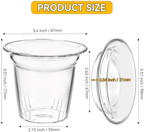 Glass Tea Infuser with Lid for Teabloom, Tea Strainers for Loose Tealeaves - Image 2
