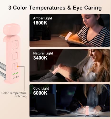 Gritin Reading Light, Rechargeable Book Light for Reading in Bed - Image 4