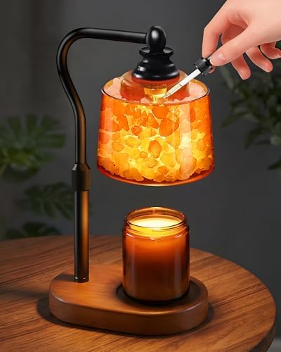 3-in-1 Candle Warmer Lamp with Himalayan Salt & Diffuser by Unknown