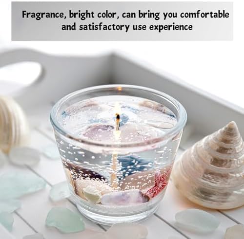 Heigble 3.3 lb Gel Candle Wax for Making Jelly Candle Wax with Stickers - Image 5