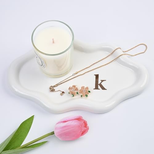 Ceramic Jewelry Large Decorative Cloud Tray, Trinket Dish (k) by BESKIT