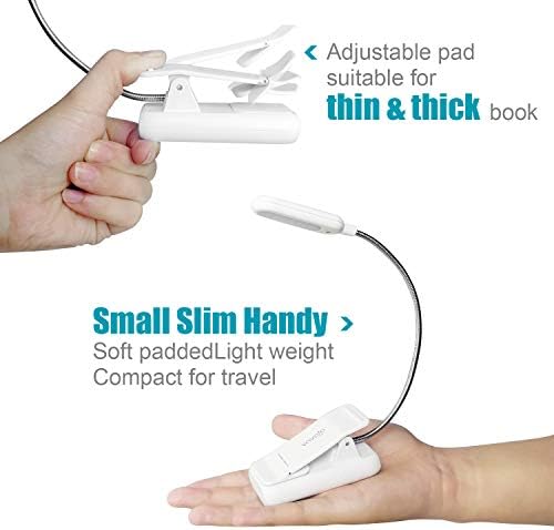 VAVOFO Rechargeable Reading Light, Clip on Book Light for Reading in Bed - Image 5