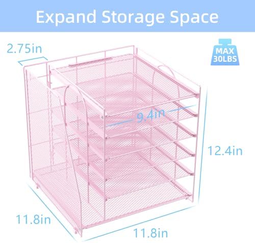 gianotter 6-Tier Paper Organizer With Magazine Holder - Image 4