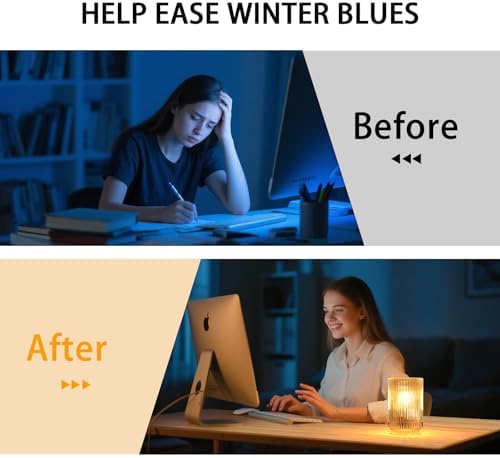 Cordless Table Lamp with Timer, Bedside Lamps with LED Warm Light - Image 5