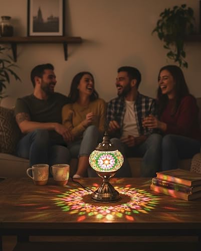 Ottoman Mosaics Turkish Mosaic Lamp Kit | DIY Art & Craft Project for Adults | Make Your Own Handmade Lamp (Green) - Image 6