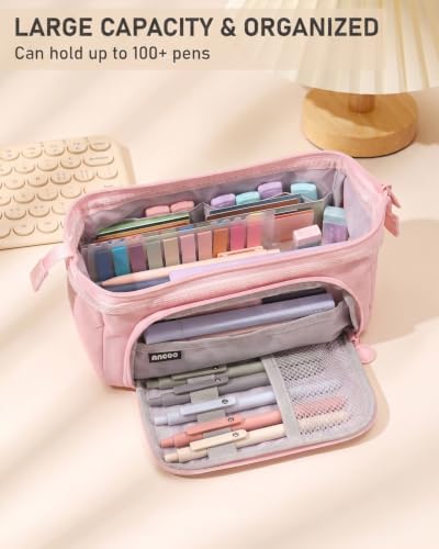 Nicpro 57 PCS Book Annotation Kit with Pen Case, Bible Study Supplies, Pink - Image 2