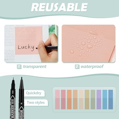 Jutom 38 Pcs Book Annotation Kit for Bible Study, Classic Color, Square - Image 5