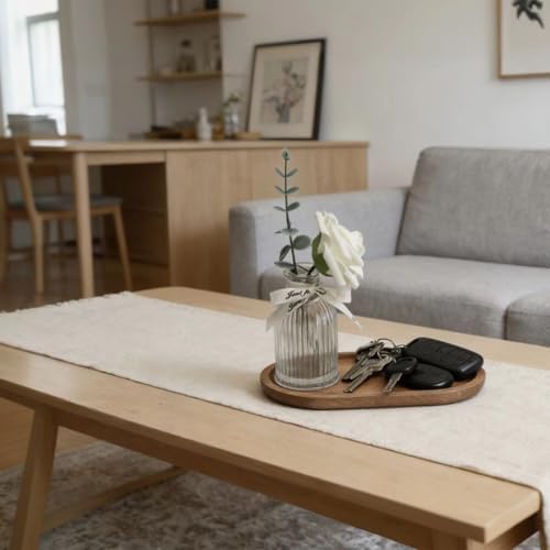 Oval Small Brown Wood Serving Trays, 7.48IN*4.13IN, 1 Pack - Image 5