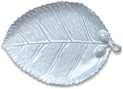 Ceramic Jewelry Dish, Decorative Tray for Rings Earrings Necklaces Bracelet Watch Keys, 4.50" Trinket Tray as Gifts for Women (Antique Leaf) by GRAMSTORMAX