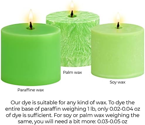 Bright Lime Candle Dye 2 oz for Soy Candle Making – Wax Color Chips - Image 5